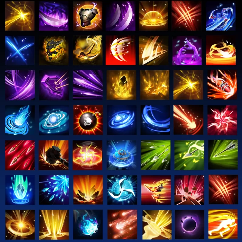 Unity3D 幻想游戏技能魔法图标素材资源 Skill Icon RPGGAME 1.0