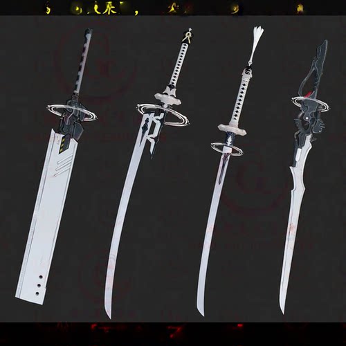 Blender次时代日韩 GBFVR 2B Weapons 刀剑 3D武器模型素材带贴图