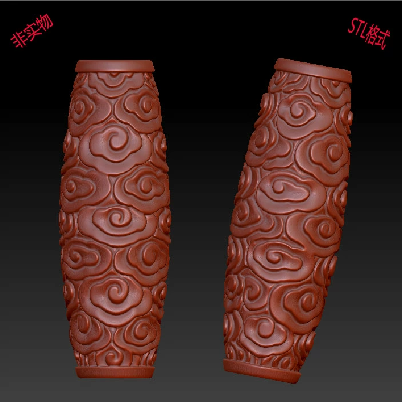 三维立体图圆雕图3d打印stl格式祥云天珠3d模型2060