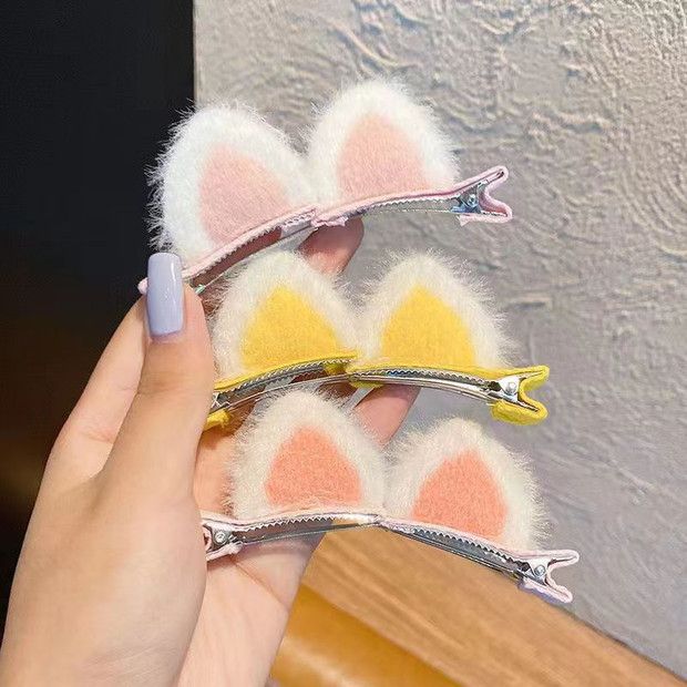 网红可爱毛绒发夹创意女生地推小礼品幼儿园小学生儿童礼物奖品