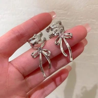 絲帶美學(xué)耳夾女ins潮清冷芭蕾風(fēng)