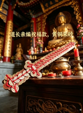 山鬼花钱铜钱剑挂件手工青蚨宝剑林正英家居客厅玄关卧室装饰送礼