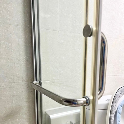 加厚浴室双面把手门把手移门卫生间玻璃门拉手304不锈钢L型淋浴房
