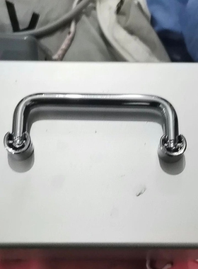 304不锈钢工业机柜工具箱铁皮柜箱户外活动提手机箱镀铬电柜把手