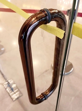 O型酒店拉手门把手卫生间不锈钢对装304玻璃门扶手浴室淋浴房拉手