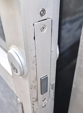 锁胆锁心554双头面地锁玻璃门肯德基门锁铝合金型材门有框通用型