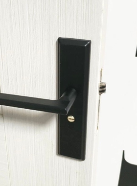 旧门换锁黑色房门房间轻奢58孔把手柄免改孔静音卧室内卫生间现代