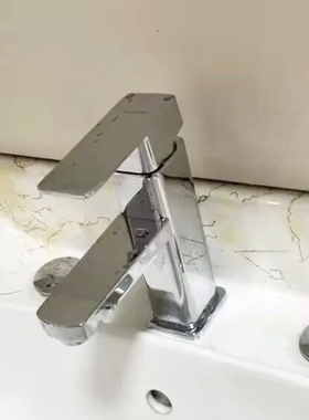 冷热龙头洗手盆洗脸池出水卫生间浴室柜洗漱台黑色不锈钢水龙头