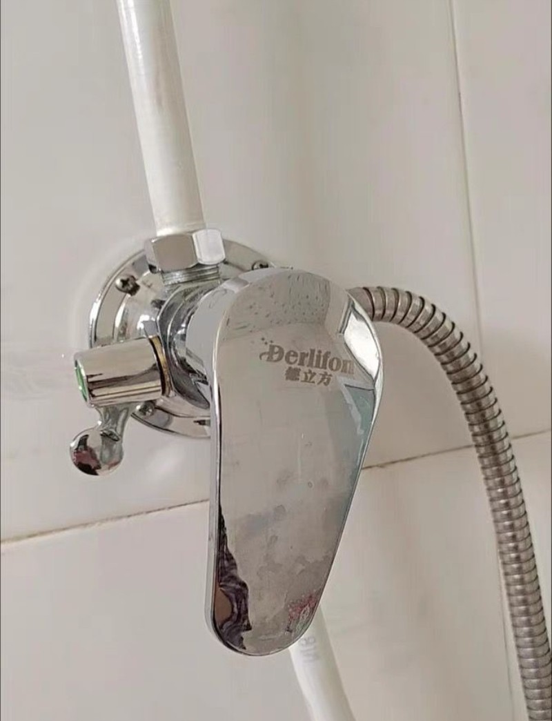 明装热水器混水阀太阳能配件冷热淋浴水龙头家用带上水阀门