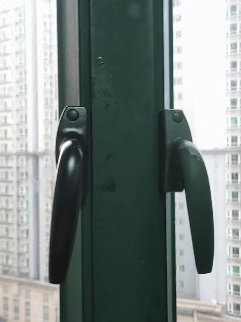 窗户老式配件执手锁拉手玻璃铝合金锁扣配件窗把手外开窗传动执手