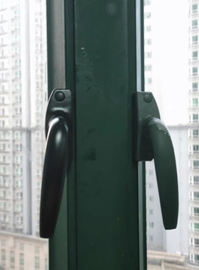 窗户老式配件执手锁拉手玻璃铝合金锁扣配件窗把手外开窗传动执手