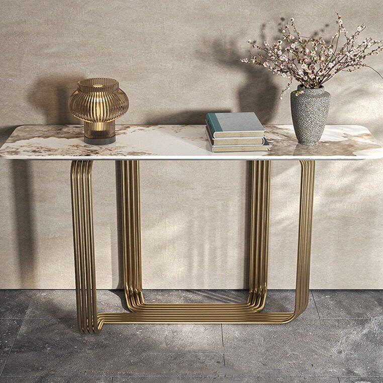 现代极简玄关桌轻奢设计师端景台玄关条案靠墙窄桌边桌玄关台案几