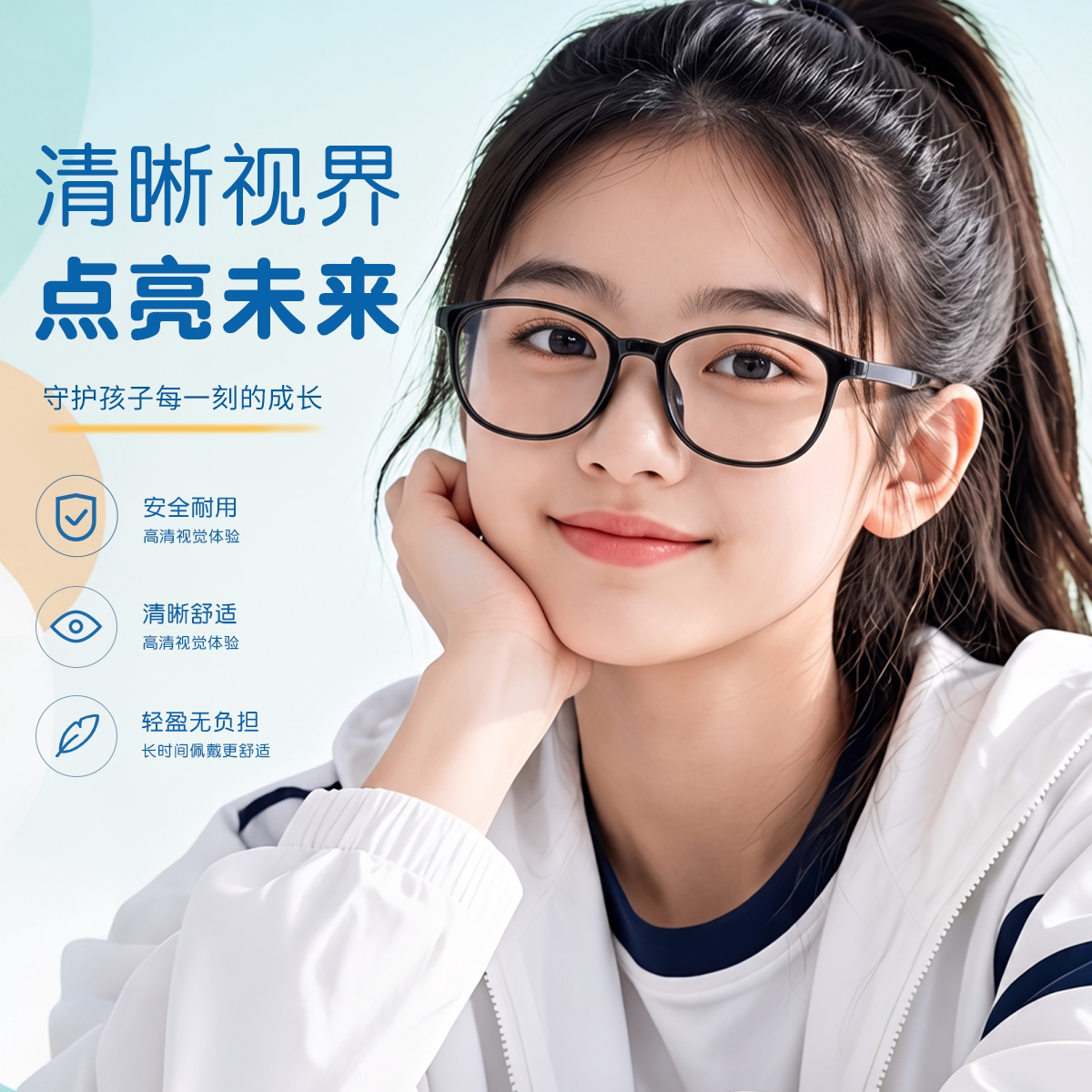 学生儿童专用防蓝光进口TR90