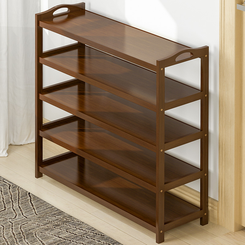 门口多层楠竹防尘鞋架子经济型