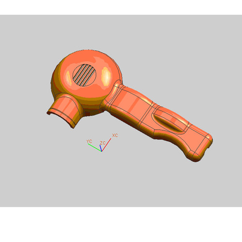 吹风机外壳注塑模具设计三维UG模型CAD图说明资料