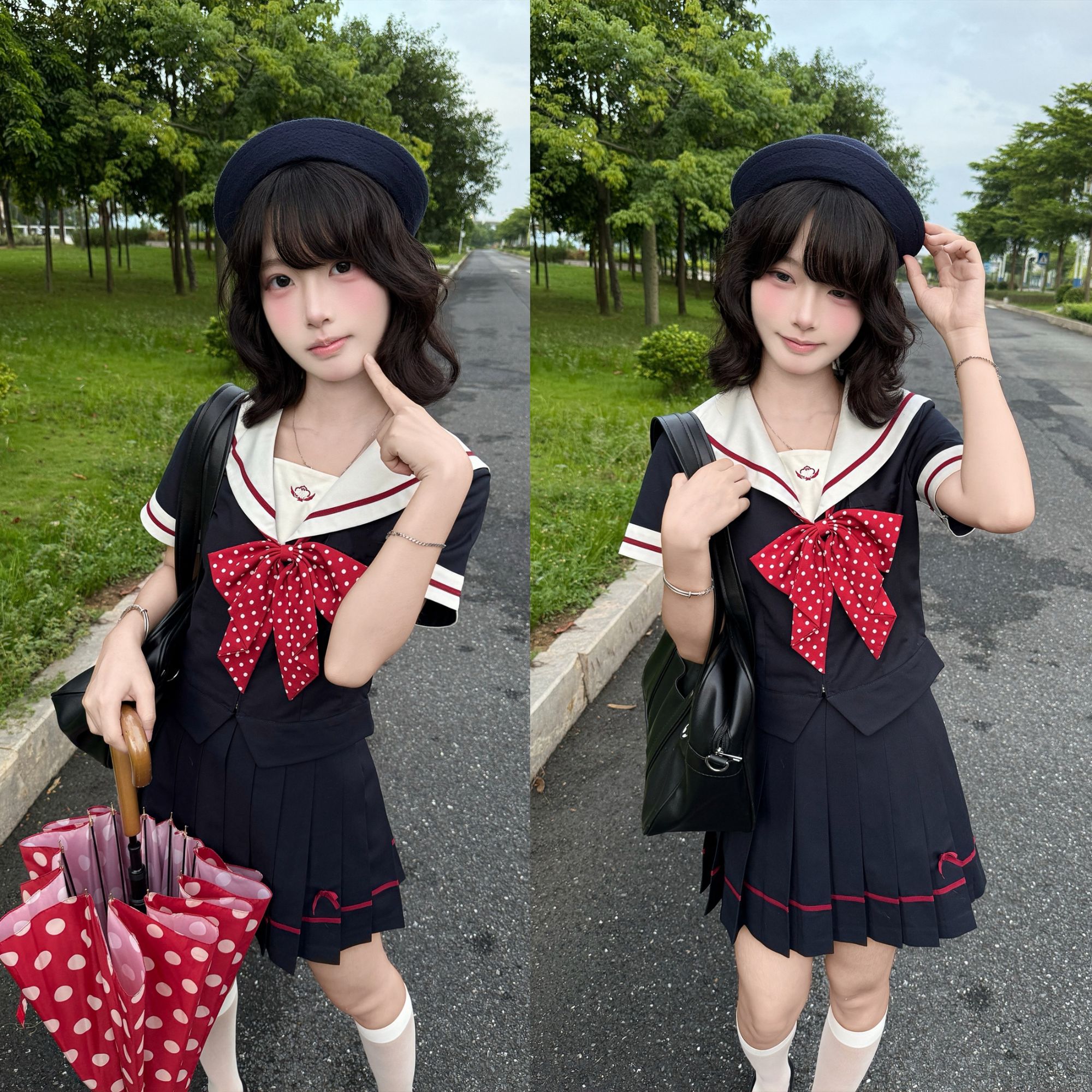 猫看花 小椿漫原创正版水手服jk制服校供学院风短袖套装夏季日系