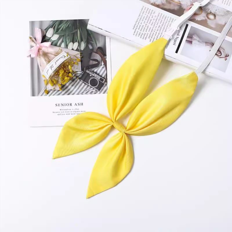 金鱼草结jk领结仿三角巾免打结水手服领巾日系蝴蝶结制服领花黄色