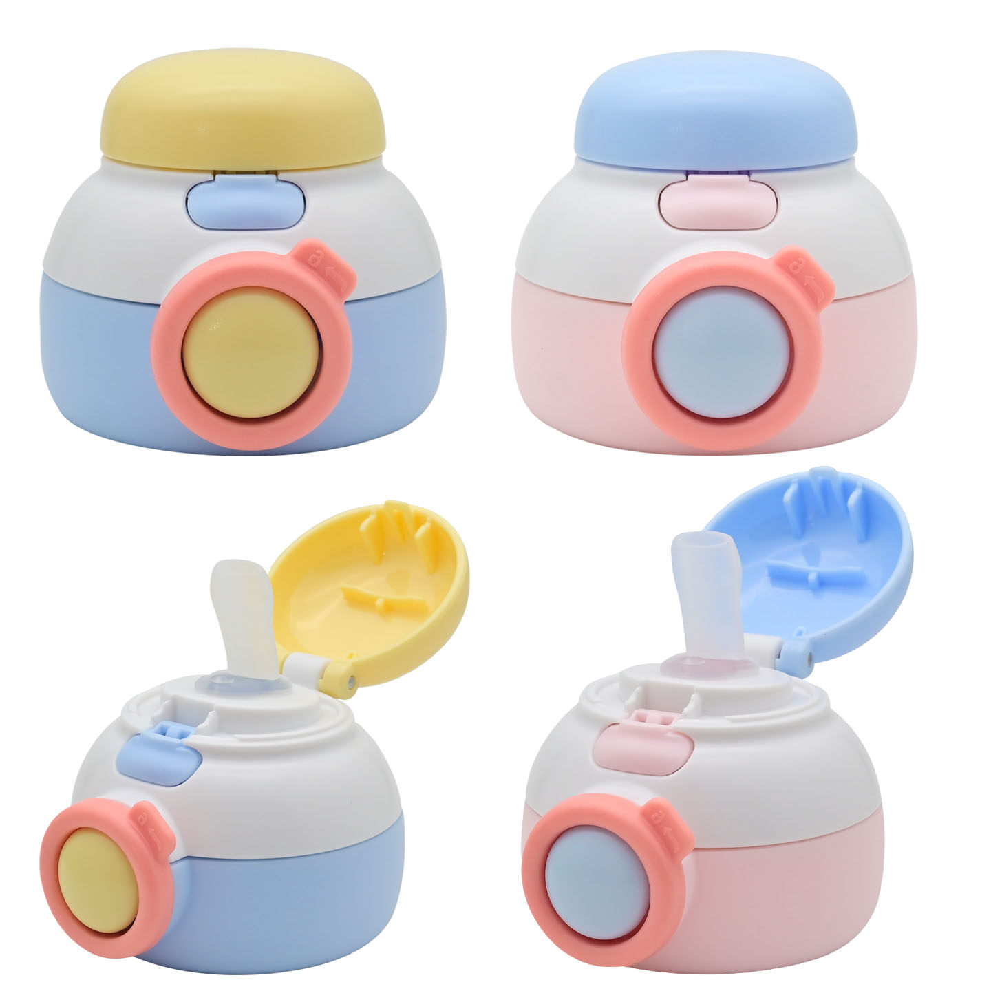 适合KUB儿童保温杯吸管杯盖食品级吸嘴双饮盖子防漏配件