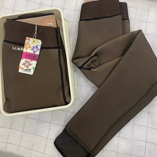 兰茜卡9920女士冬季一线裆加绒加厚黑丝踩脚裤美腿塑形透黑打底裤