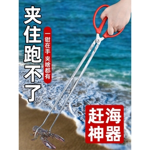 不锈钢黄鳝夹子赶海神器防滑防脱鳝鱼夹泥鳅捕螃蟹抓龙虾专用ZJ98