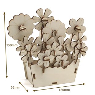 拼插花环1号科技小制作diy手工材料包科学小实验玩教具科技潮S95