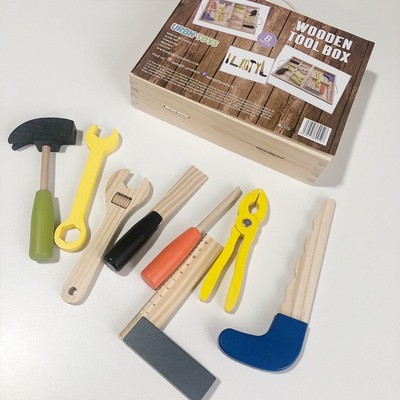儿童维修理木制工具箱玩具仿真拆装多功木工男宝宝过家家益智套装