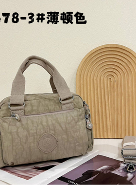 博卜6678多层大容量手提斜跨女包水洗布单肩防泼水百搭休闲包潮