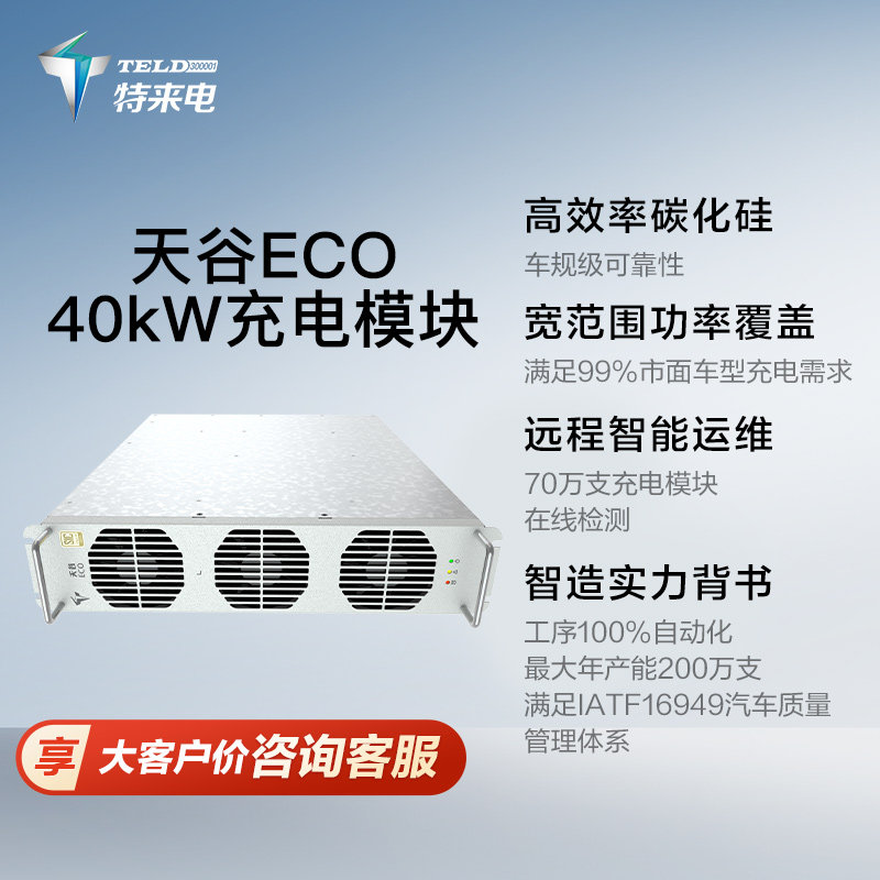 特来电天谷ECO 40KW充电桩模块