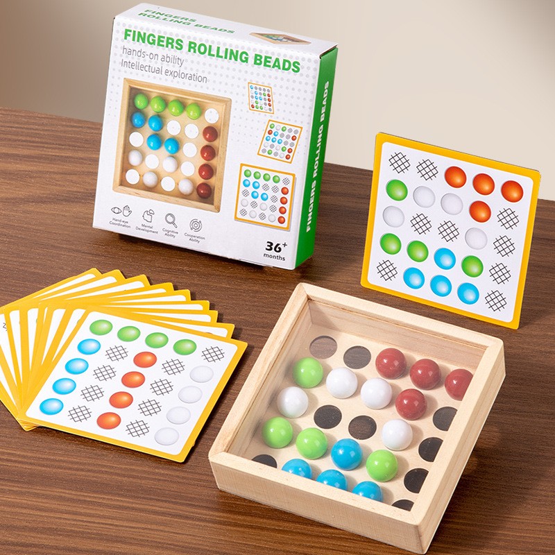 儿童蒙氏颜色分类认知教具亲子互动益智游戏早教夹珠配对玩具AC37