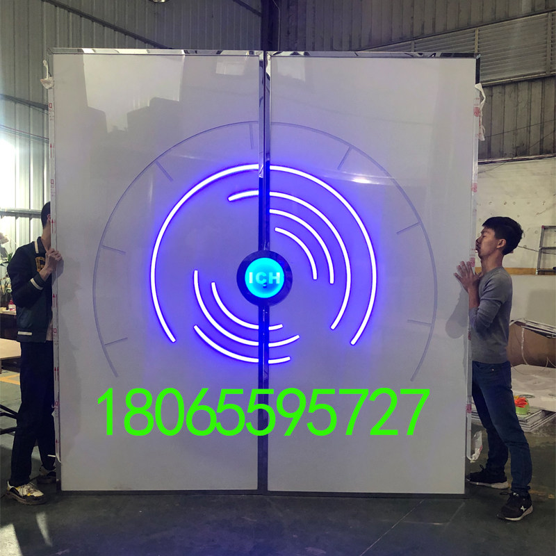 抖音网红门科技掌纹门个性创意酒吧门隐藏门电动感应门梦幻星空门