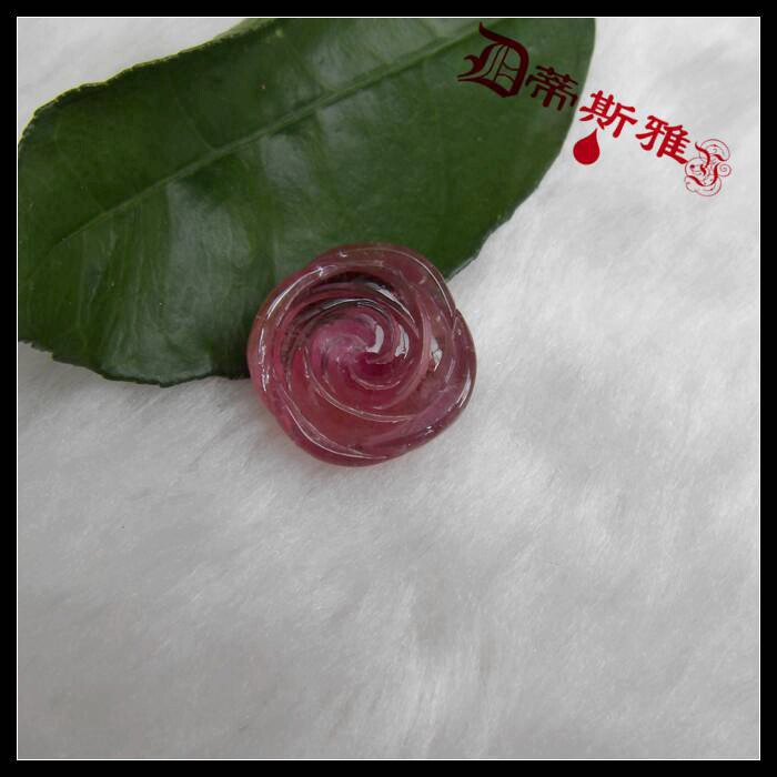 新年礼洪福奇宝~蒂斯雅天然西瓜碧玺玫瑰情侣红色爱情见证大颗粒
