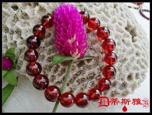 蒂斯手镯雅钻石工艺多面随形切工闪耀橙黄水晶3A手链生日恭喜礼物