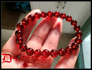 蒂斯小众雅钻石工艺多面随形切工闪耀橙黄水晶3A手链生日恭喜礼物