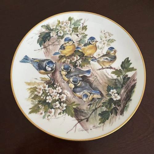 Hutschenreuther 狮牌德国鸟类收藏盘 90年代生日礼品碟 赏盘挂盘