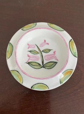Wedgwood 韦奇伍德 骨瓷摆件装饰小碟 手绘迷你盘 中古收藏瓷盘