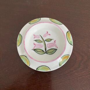 Wedgwood 韦奇伍德 骨瓷摆件装饰小碟 手绘迷你盘 中古收藏瓷盘