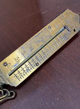 Salter's 索尔特英国百年品牌老铜秤 中古收藏装饰摆件 弹簧秤