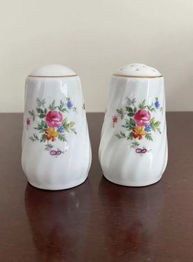 Minton 明顿 Marlow 系列描金骨瓷调味瓶 轻奢盐罐胡椒调料瓷罐