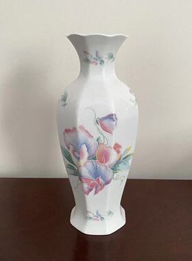 AYNSLEY 安兹丽 Little Sweetheart 小甜心八角花瓶 英国骨瓷花器
