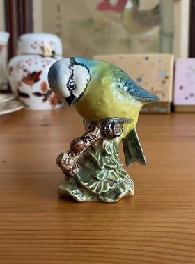 Beswick贝斯维克 英国手绘瓷鸟摆件 Blue Tit 蓝山雀摆件装饰瓷偶