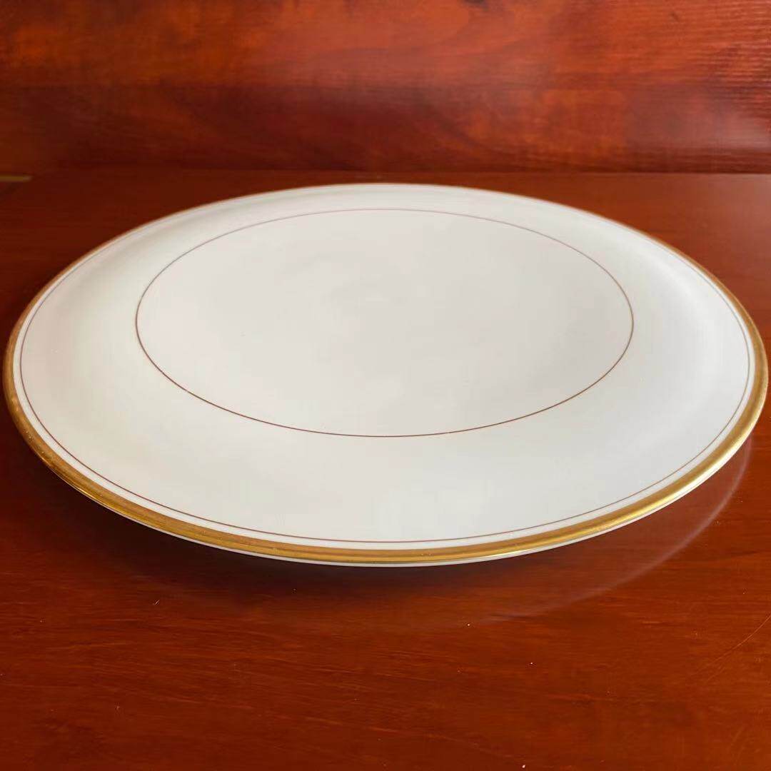 Royal Worcester 皇家伍斯特 Viceroy 总督大盘描金边蛋糕盘 垫盘