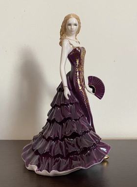 Royal Worcester 皇家伍斯特 2005 Abigail 手工限量描金美人瓷偶