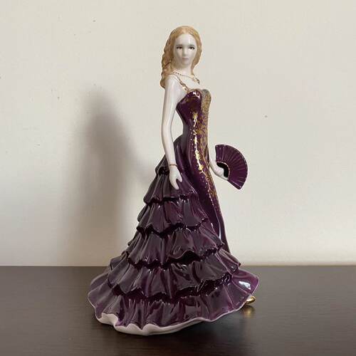 Royal Worcester 皇家伍斯特 2005 Abigail 手工限量描金美人瓷偶