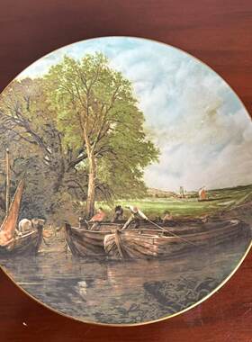 COALPORT 科尔波特 约翰·康斯特布尔 英国名画收藏赏盘 装饰瓷碟