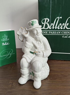 Belleek 贝利克 爱尔兰国宝瓷器 手工人物瓷器摆件 原盒手绘瓷偶