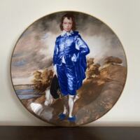 COALPORT 英国科尔波特 The Blue Boy 名画蓝衣少年装饰碟 收藏盘