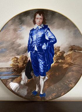 COALPORT 英国科尔波特 The Blue Boy 名画蓝衣少年装饰碟 收藏盘