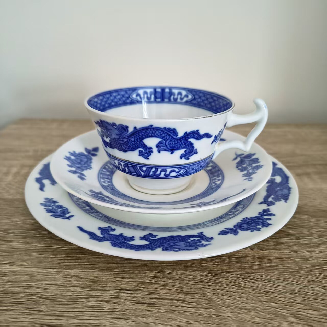 COALPORT 科尔波特 19世纪古董收藏 中国风格青花茶杯 摆件咖啡杯