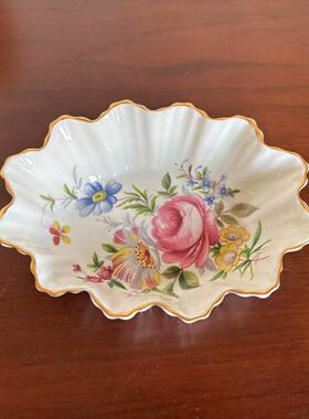 Paragon 帕拉贡 英国骨瓷描金花边花卉碟 Vintage 中古收藏首饰盘