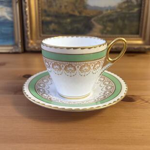 Shelley 雪莱 1925-1945年产 鎏金薄胎稀有浓缩咖啡杯 下午茶杯